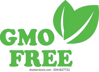 gmo free green icon vector