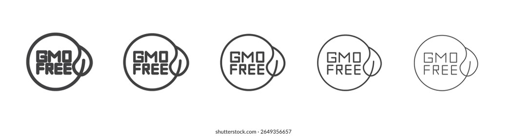 gmo icono gratis Símbolo de ilustración de gráficos de línea