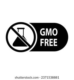 gmo free icon organic food sign