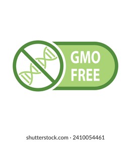 gmo free icon organic food sign