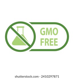 gmo free icon organic food sign