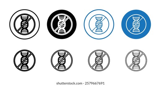 gmo free icon Outline thin set pack series