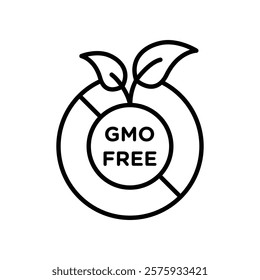 gmo free icon simple vector symbol