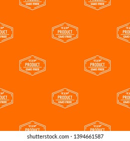 Gmo free pattern vector orange for any web design best