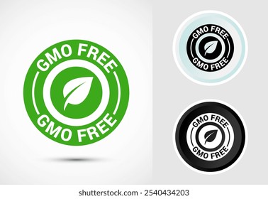 GMO Free Product Icon Design Illustration, Icon For Web and mobile application