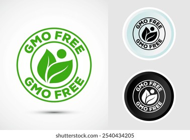 GMO Free Product Icon Design Illustration, Icon For Web and mobile application