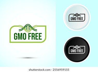 GMO Free Product Icon Design Illustration, Icon For Web and mobile application