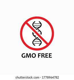 GMO Free Signs and Symbol - Vector.