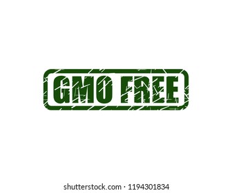 GMO free stamp - Shutterstock ID 1194301834