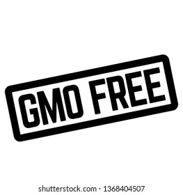 GMO FREE stamp on white