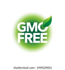 GMO free vector icon badge design, NON GMO, bio, organic, natural
