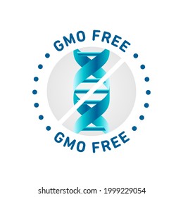 GMO free vector icon badge design, NON GMO, bio, organic, natural
