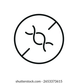 Gmo Free Vector icon isolated on white background