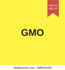 gmo. gmo icon. sign design. Vector EPS 10.