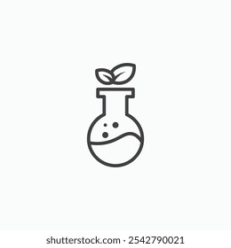 GMO icon in thin outlined.