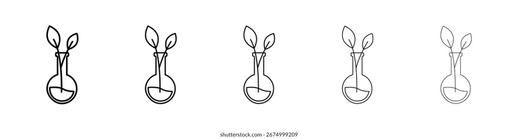 GMO icon vector collection. EPS 10