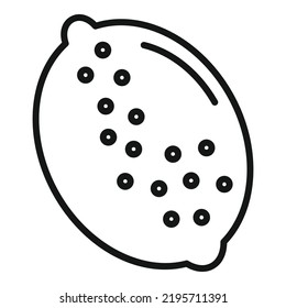GVO-Zitronensymbol, Umrandungsvektor. Agrarnahrung. Medizin-Biologie