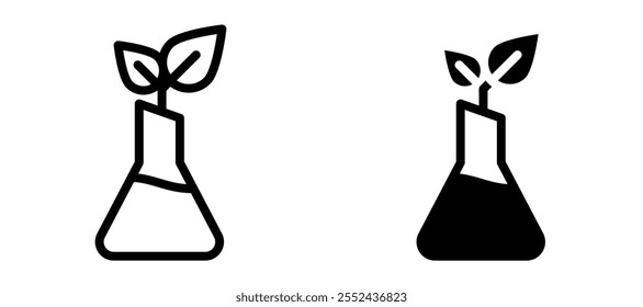 GMO liner icon vector set.