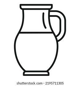 Gmo Milk Jug Icon Outline Vector Stock Vector (Royalty Free) 2195711305 ...