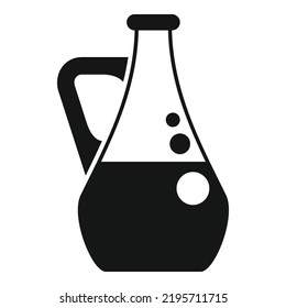 Gmo oil icon simple vector. Dna food. Medicine gene