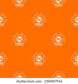 Gmo stop pattern vector orange for any web design best