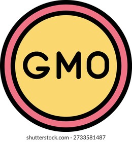Gmo Vector Icon Design Illustration