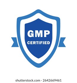 GMP Certified Quality Seal Label Stamp PNG Design With Transparent Background 