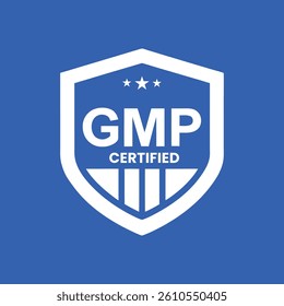 GMP Certified Stamp Label Vector Design
