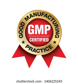 Gmp Good Manufacturing Practice Certified Round Stock Vector (Royalty ...