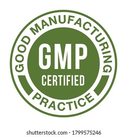 Gmp Good Manufacturing Practice Certified Vector Stock Vector (Royalty ...