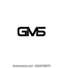 diseño del logotipo del monograma de la letra inicial de gms