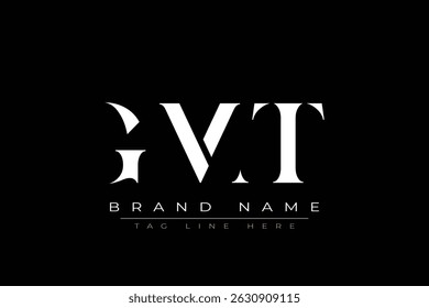 GMT abstract letter logo design. This logo is designed by three abstract letters.