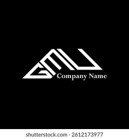 GMU logo design, GMU simple and modern logo. GMU luxurious alphabet design  