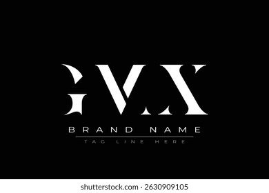 GMX abstract letter logo design. This logo is designed by three abstract letters.