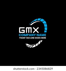 Diseño creativo del logotipo de la letra GMX con gráfico vectorial, logotipo GMX sencillo y moderno. Diseño de alfabeto lujoso GMX  
