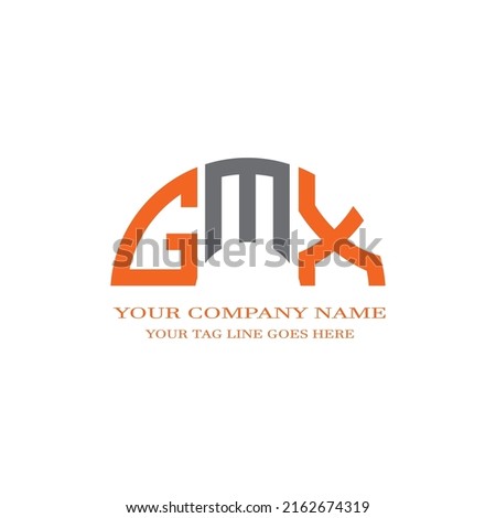 GMX letter logo creative design with vector graphic