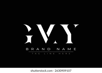 GMY abstract letter logo design. This logo is designed by three abstract letters.