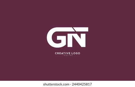 GN Abstract initial monogram letter alphabet logo design
