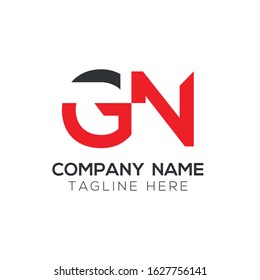 GN Creative Letter Logo Design vector Template. Abstract Letter GN logo Design