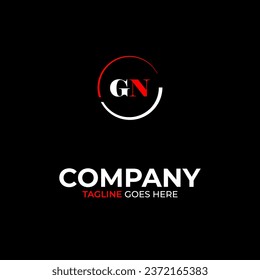 GN creative modern letters logo design template