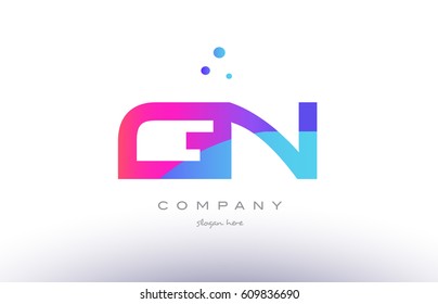 gn g n  creative pink purple blue modern dots creative alphabet gradient company letter logo design vector icon template
