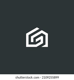 GN HOUSE LOGO DESIGN VECTOR