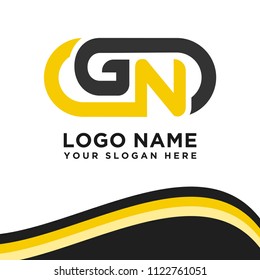 GN initial logo template vexctor