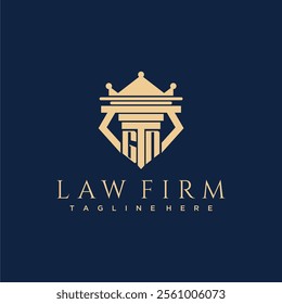 GN initial monogram logo for lawfirm vector design