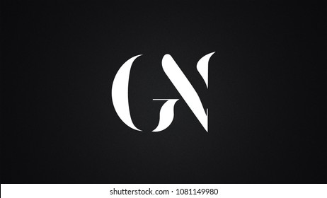GN Letter Logo Design Template Vector