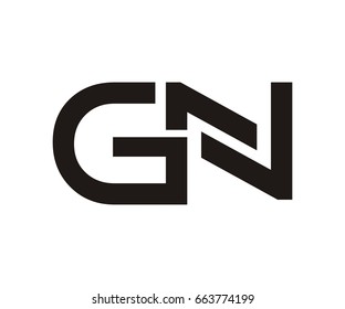 GN letter logo template