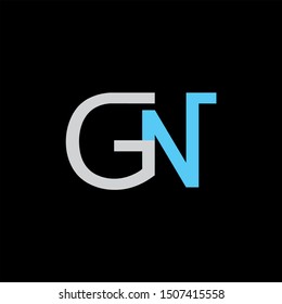 GN Letter monogram with abstrac concept style design