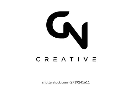 GN Letter Monogram Logo for Modern Creative Brand Identity