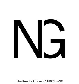gn letter vector logo