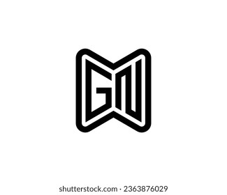 GN logo design vector template
